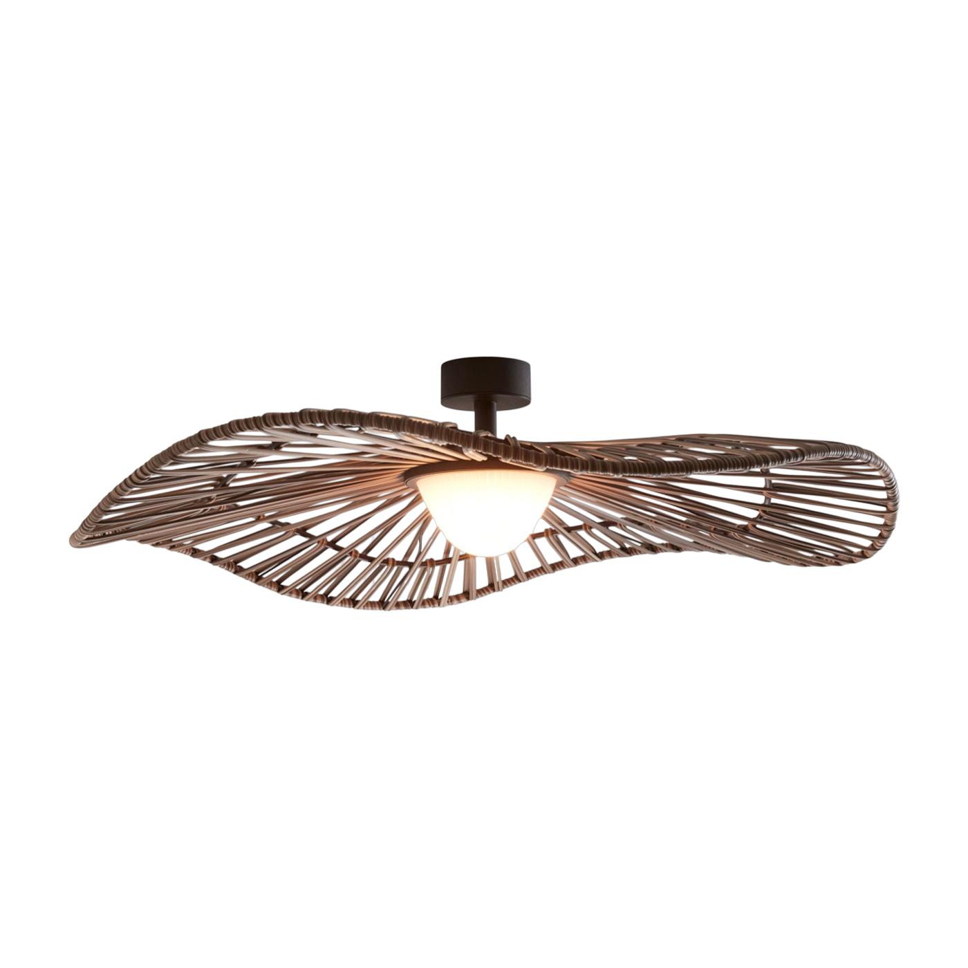 Plafonnier d'extérieur led triac dimmable en acier inoxydable marron 105cm Mediterrània - Bover