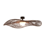 Lámpara de techo triac led de exterior regulable en acero inoxidable marrón 105cm Mediterrània - Bover