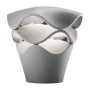 Lampadaire d'extérieur dimmable en polyuréthane gris pierre 27cm Cornet - Bover