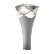 Lampadaire d'extérieur dimmable en polyuréthane gris pierre 52cm Cornet - Bover