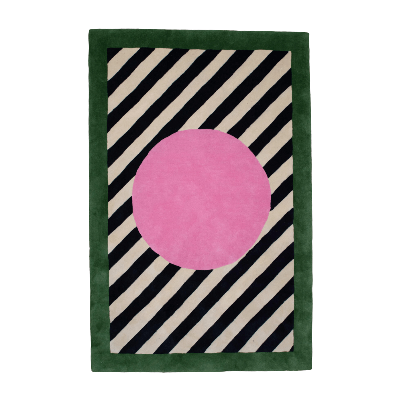 سجادة صوف محبوكة وردي 200x200 سم Sfera - Colortherapis