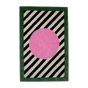 Tufted wool carpet pink 140x210cm Sfera - Colortherapis