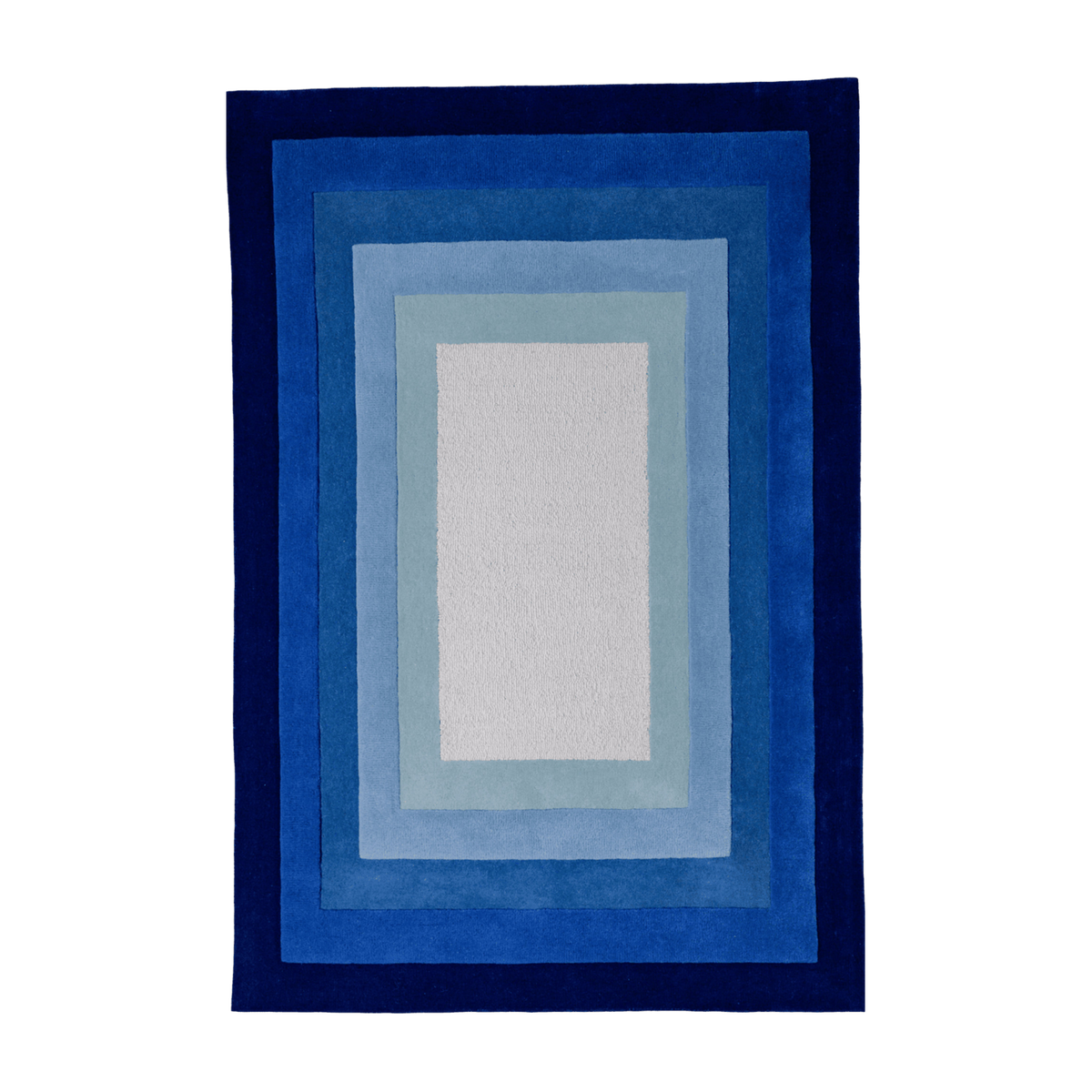 Tappeto in lana Blue Lens 200x200cm - Il modo perfetto per mettere in risalto un mobile. Colortherapis