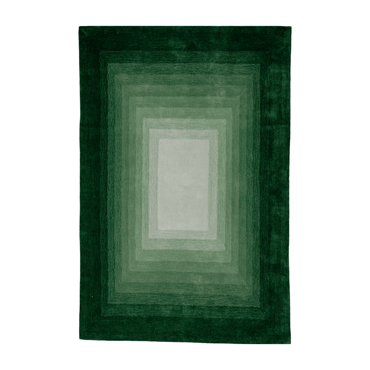 Green Door wool carpet 120x180cm - Colortherapis
