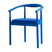 Blue solid oak chair 50x73cm Contour - Colortherapis