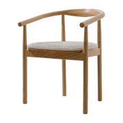 Solid oak chair 50x73cm Contour - Colortherapis