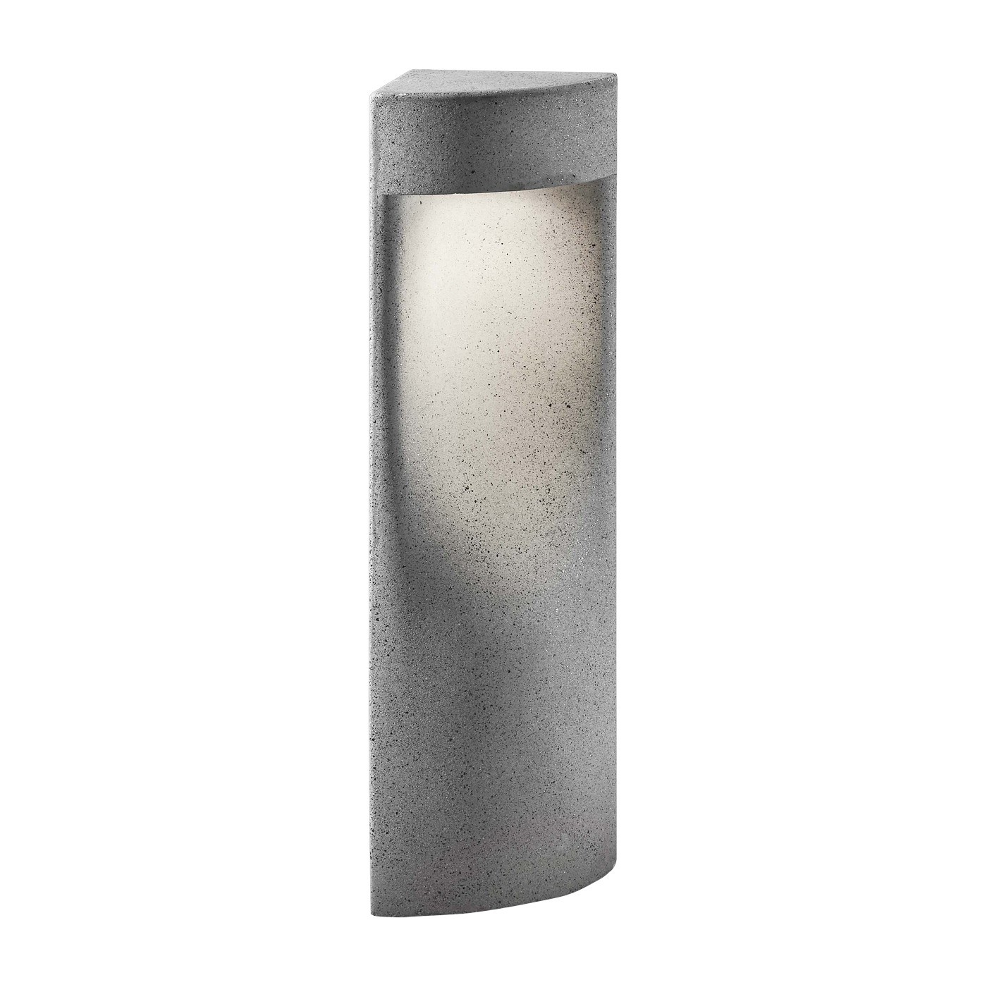 Dimmbare Außenleuchte aus grauem Beton 60cm Moai B/60 -. Bover