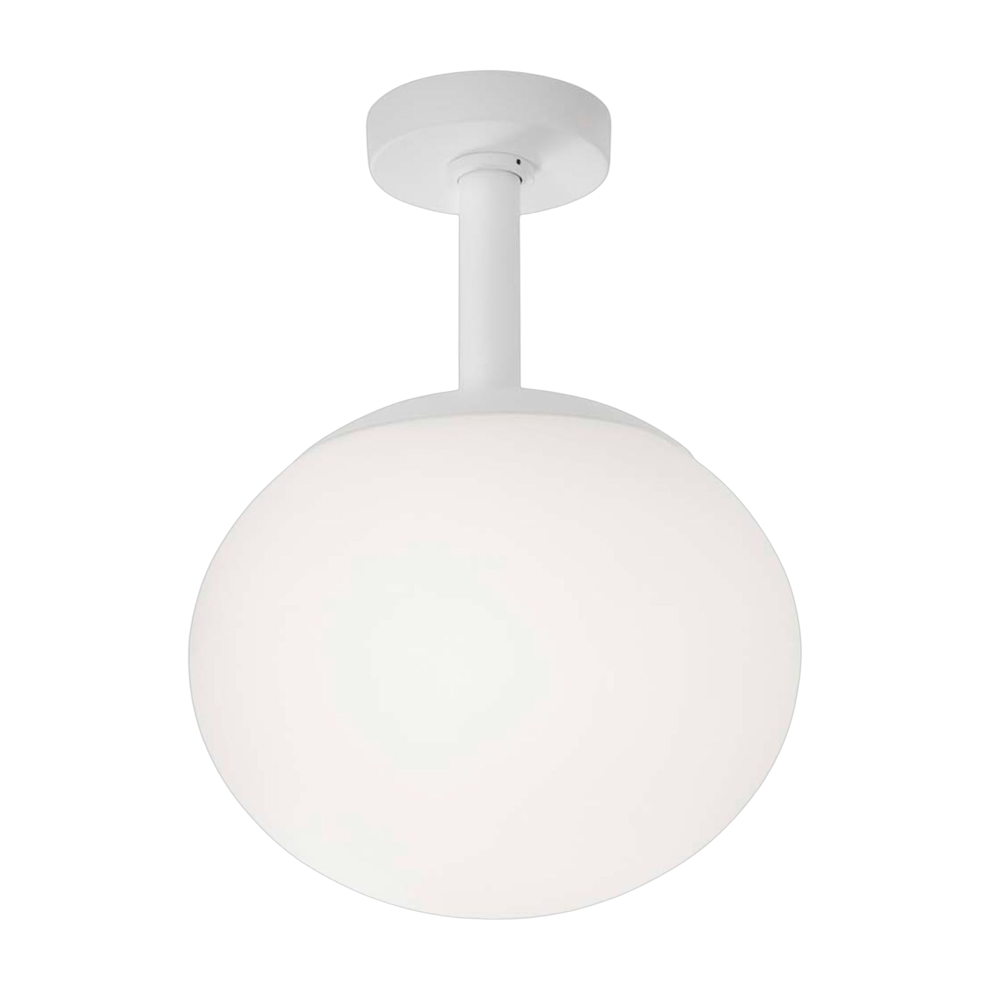 Garten-Deckenleuchte aus weißem Messing 30cm Elipse PF/30 - -. Bover