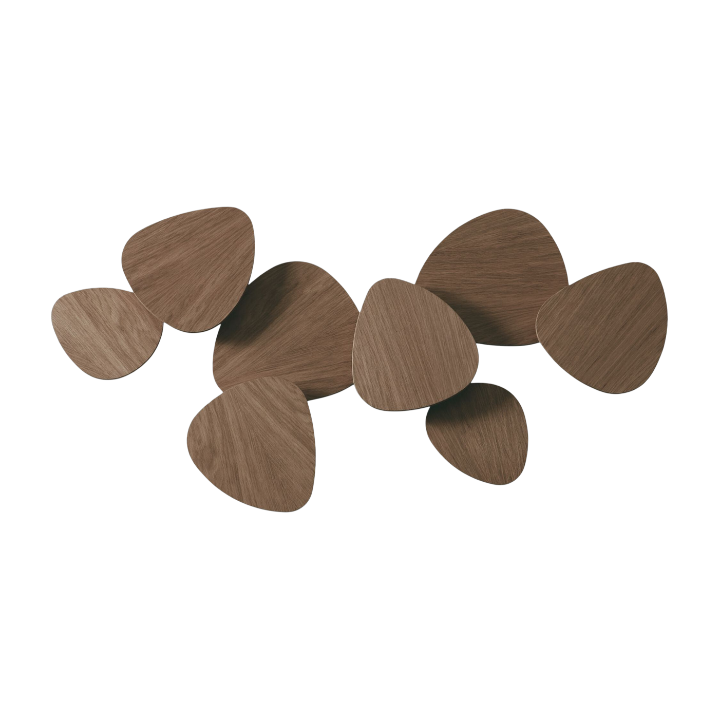 Aplique triac regulable 8 pantallas en roble natural 115x60cm Tria - Bover