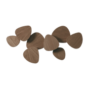 8-screen dimmable triac wall light in natural oak 115x60cm Tria - Bover