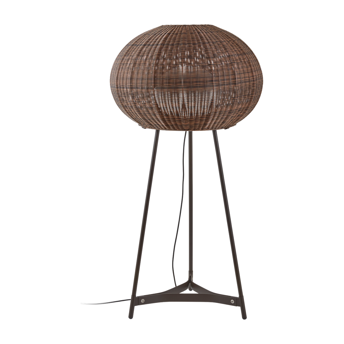 Lampadaire d'extérieur non dimmable en aluminium et abat-jour marron 133cm Garota P/02 - Bover