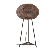 Lampada da terra per esterni non dimmerabile in alluminio con paralume marrone 133cm Garota P/02 - Bover
