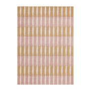 Forest pink tufted wool rectangular rug 180x270cm Bamboo - Layered