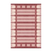 Alfombra rectangular de lana iris frambuesa 140x200cm Röllakan - Layered