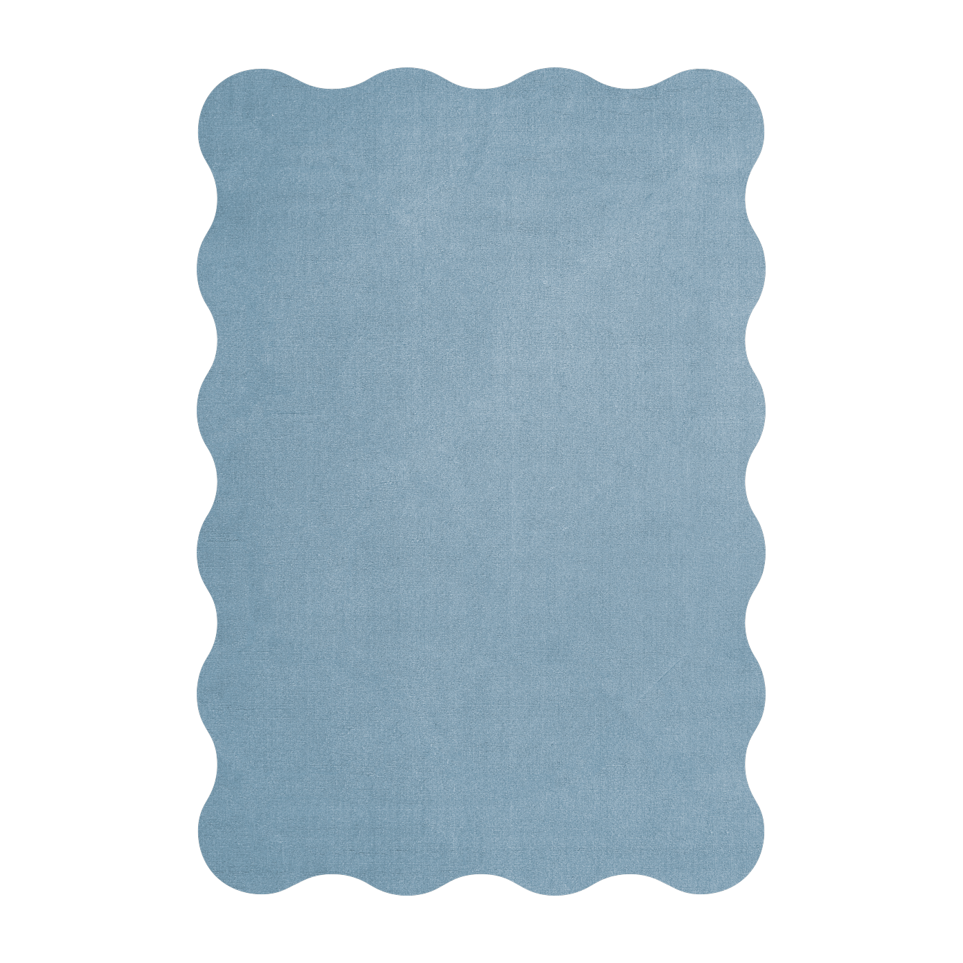 Tappeto rettangolare in lana tufted blu chiaro 250x350cm Scallop - Layered