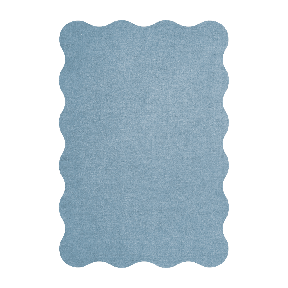 Tappeto rettangolare in lana tufted blu chiaro 200x300cm Scallop - Layered