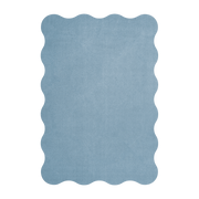 Alfombra rectangular de lana tufted azul claro 180x270cm Scallop - Layered