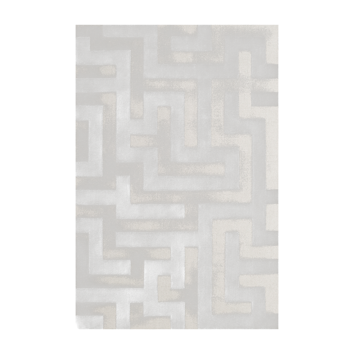 Alfombra rectangular de lana light avena 250x350cm Bizantina - Layered