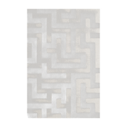 Alfombra rectangular de lana light avena 250x350cm Bizantina - Layered