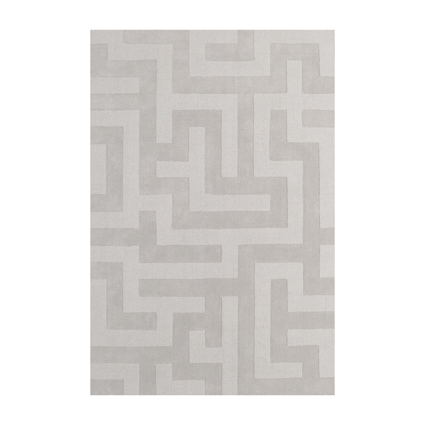 Rectangular wool carpet simply gray 300x400cm Byzantine - Layered