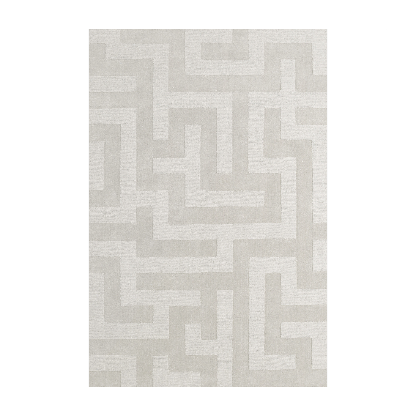 Alfombra rectangular de lana light avena 300x400cm Bizantina - Layered