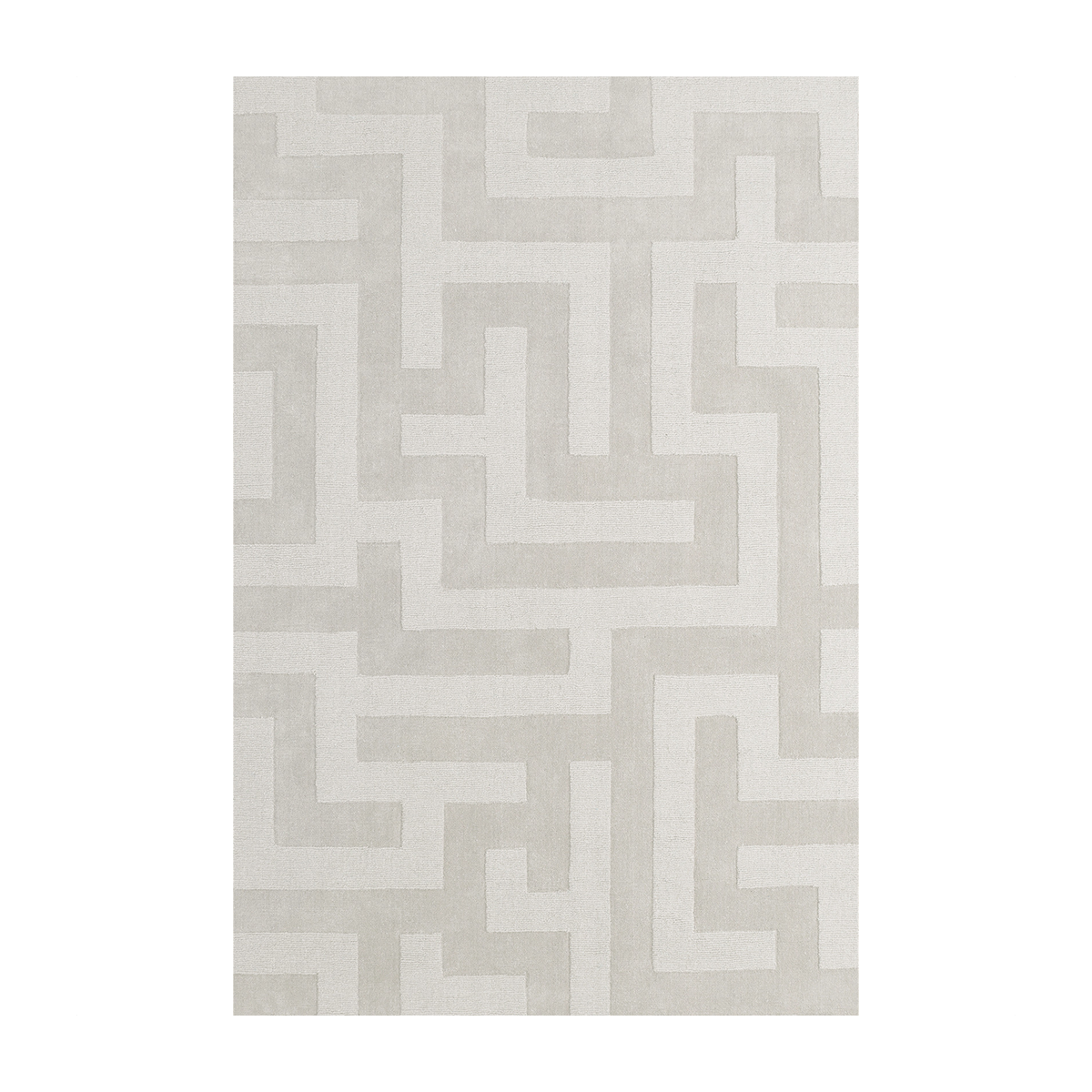 Alfombra rectangular de lana light avena 180x270cm Bizantina - Layered