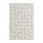 Tapis rectangulaire en laine light oatmeal 180x270cm Byzantine - Layered