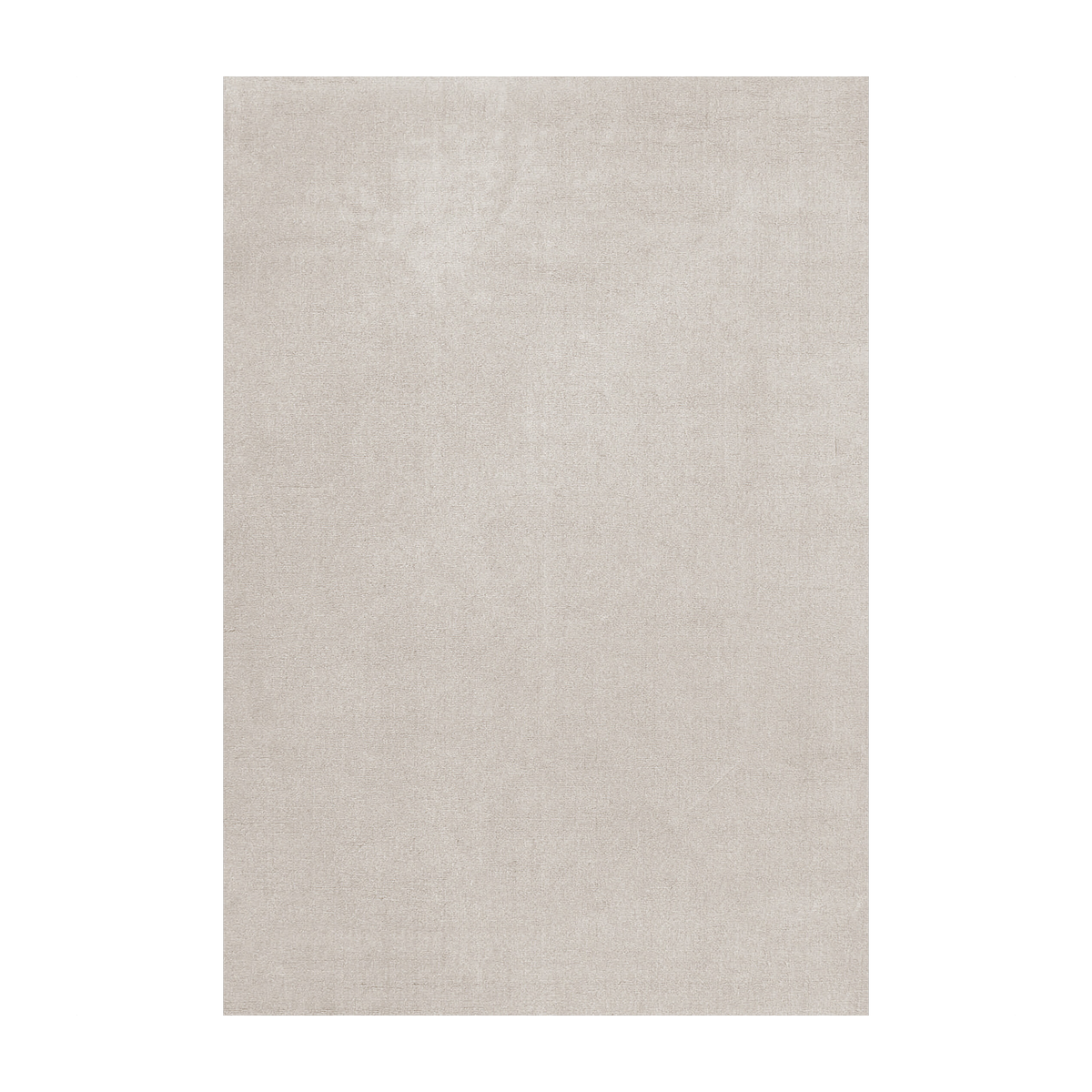 Alfombra rectangular de lana copetuda color avena 250x350cm Sólida - Layered