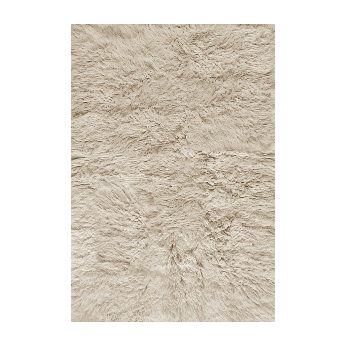 Alfombra shaggy rectangular en lana avena 140x200cm Shaggy - Layered