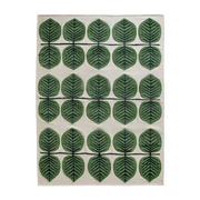 Rectangular wool carpet tufted birch green 300x400cm Stig Lindberg Bersa - Layered