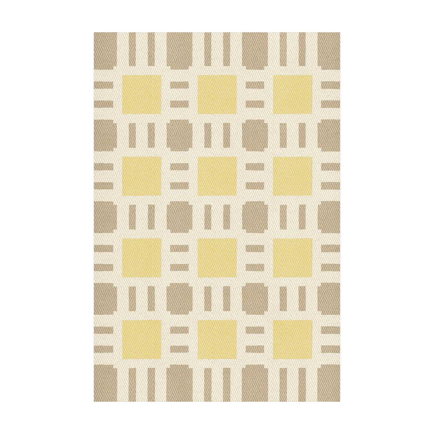 Alfombra rectangular de yute sunny side up 300x300cm Evelina Kroon - Layered