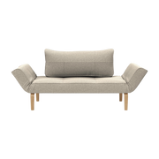 Schlafsofa mit Eichenfüßen und beigem Bouclé 70-200cm Zeal - Innovation Living