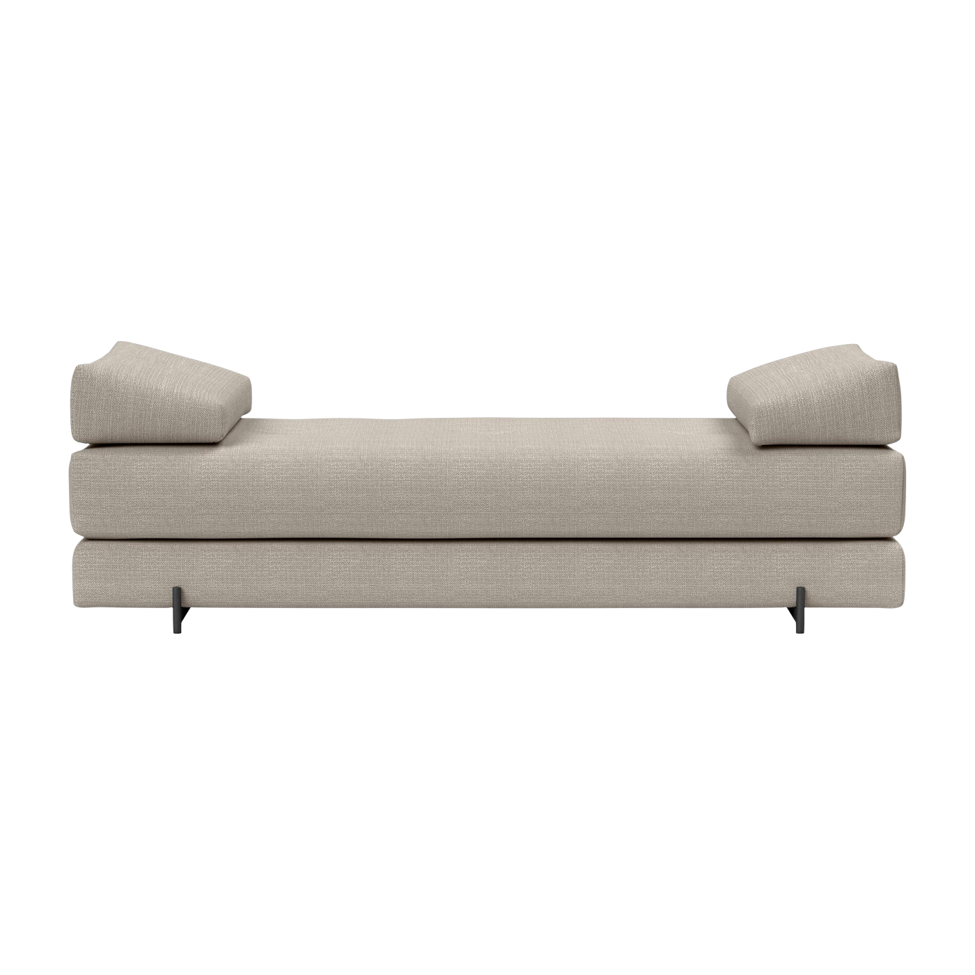 كنبة قابلة للتحويل بأرجل معدنية سوداء و kenya gravel 160-200 سم Sigmund Indu - Innovation Living