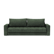 Divano-letto con braccioli in tessuto avella pine verde 143-200cm Akello - Innovation Living