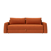 Umbaubares Sofa mit Stoffbezug esina rust orange 150-200cm Cone -. Innovation Living