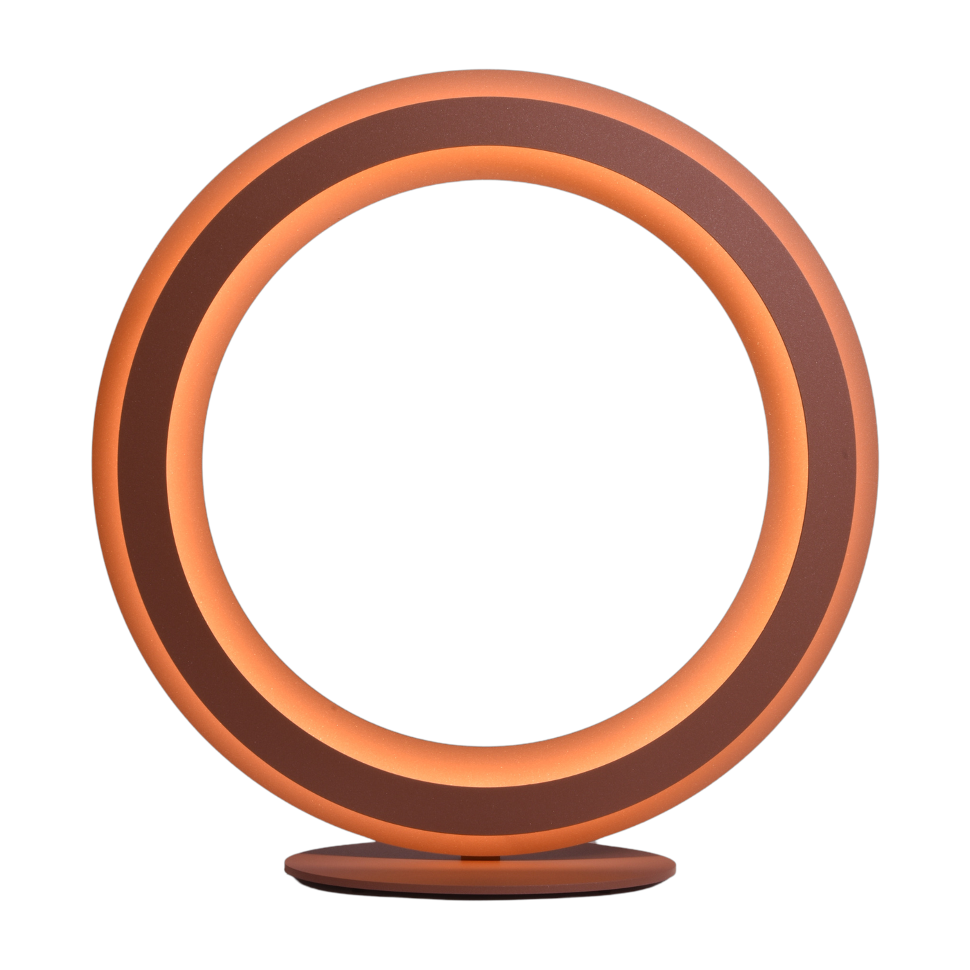 Lampada ronde in acciaio color terracotta 50cm Zepto - Le deun