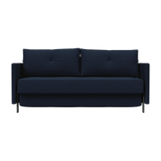 Divano letto blu con braccioli 160-200cm Cubo 02 - Innovation Living