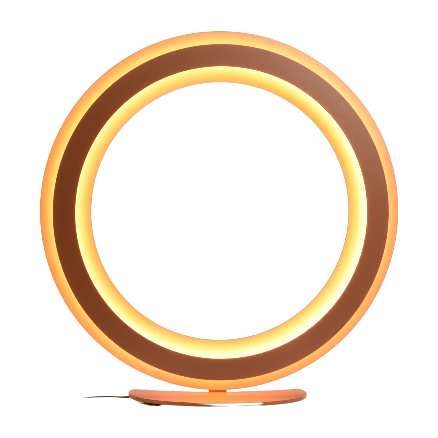 Lampada ronde in acciaio ramato mat 50cm Zepto - Le deun