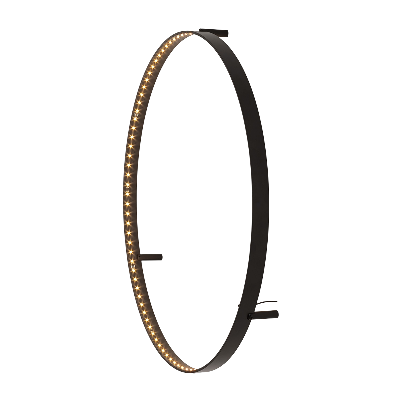 Applique da parete in acciaio nero 62cm Curve - Le deun