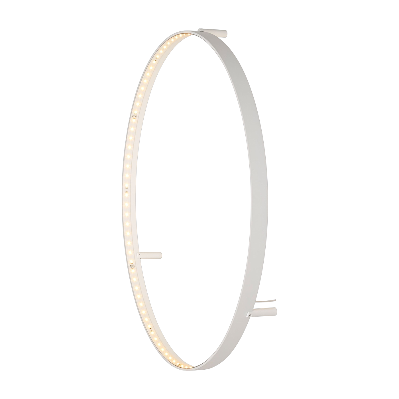 Applique in acciaio bianco 62cm Curve - Le deun