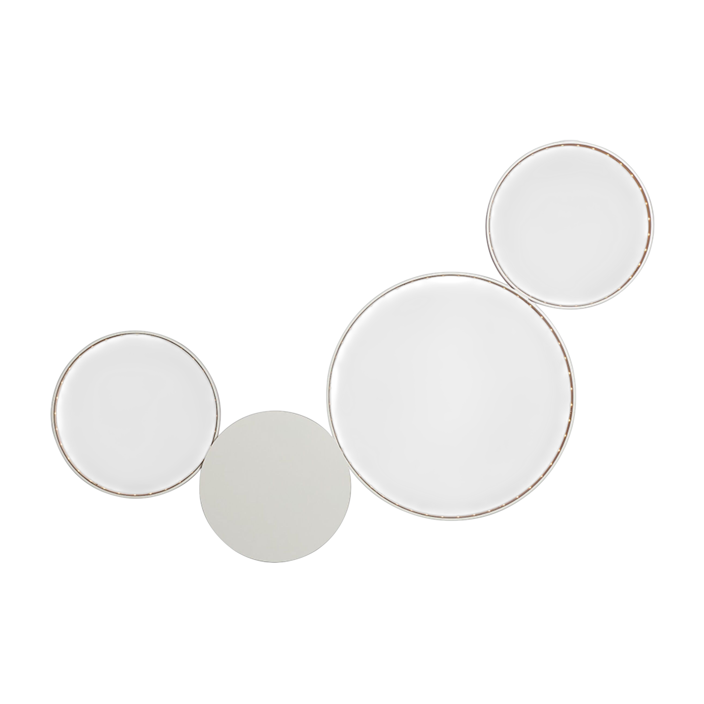 Lampada da parete in acciaio bianco 80x55cm Sirius - Le deun