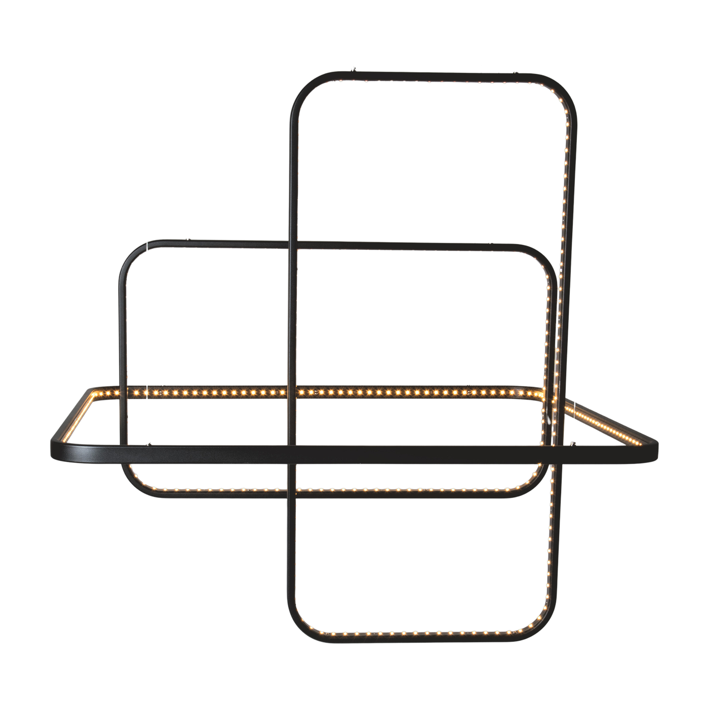 Sospensione in acciaio nero 85x67cm Yocto - Le deun