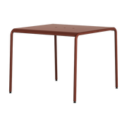 Gartentisch aus pulverbeschichtetem Stahl ziegelrot 2-Sitzer 90x90cm Panorama - -. TIPTOE