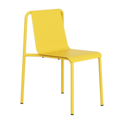 Chaise de jardin en acier thermolaqué jaune soleil Panorama - TIPTOE