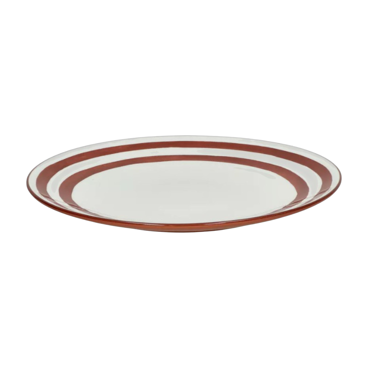 Piatto da portata in porcellana bianca e rossa 27 cm - Mykonos Pomax