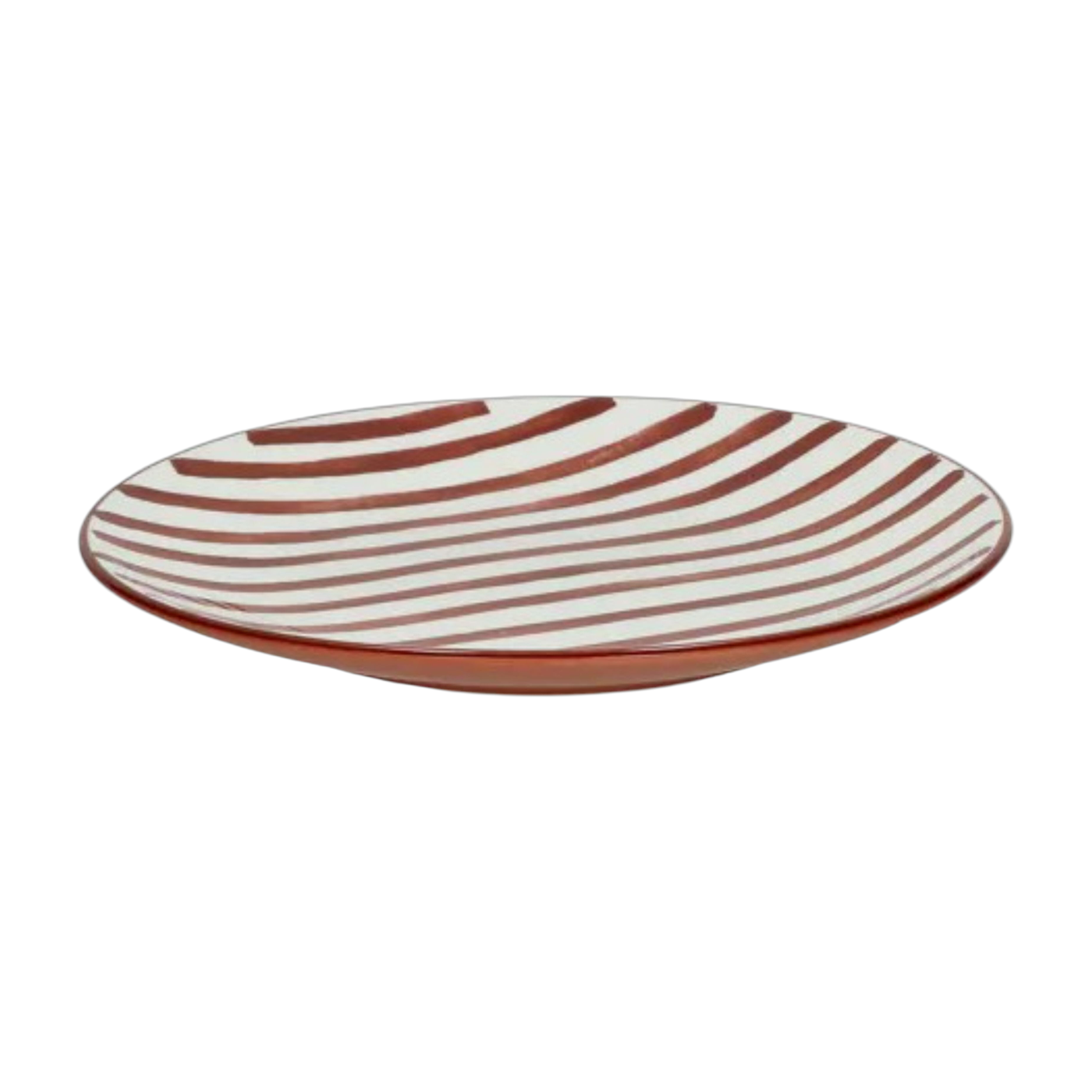 Piatto da dessert in porcellana bianca e rossa 20 cm - Mykonos Pomax