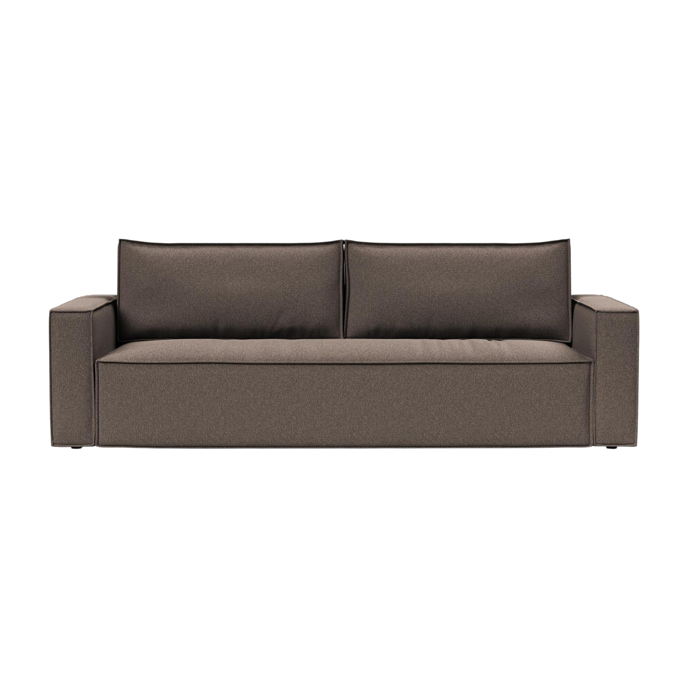 Schlafsofa aus taupefarbenem Bouclé-Stoff 145-200cm Newilla -. Innovation Living