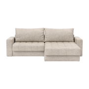 Divano letto angle con braccioli avella sand 143-200cm Akello - Innovation Living