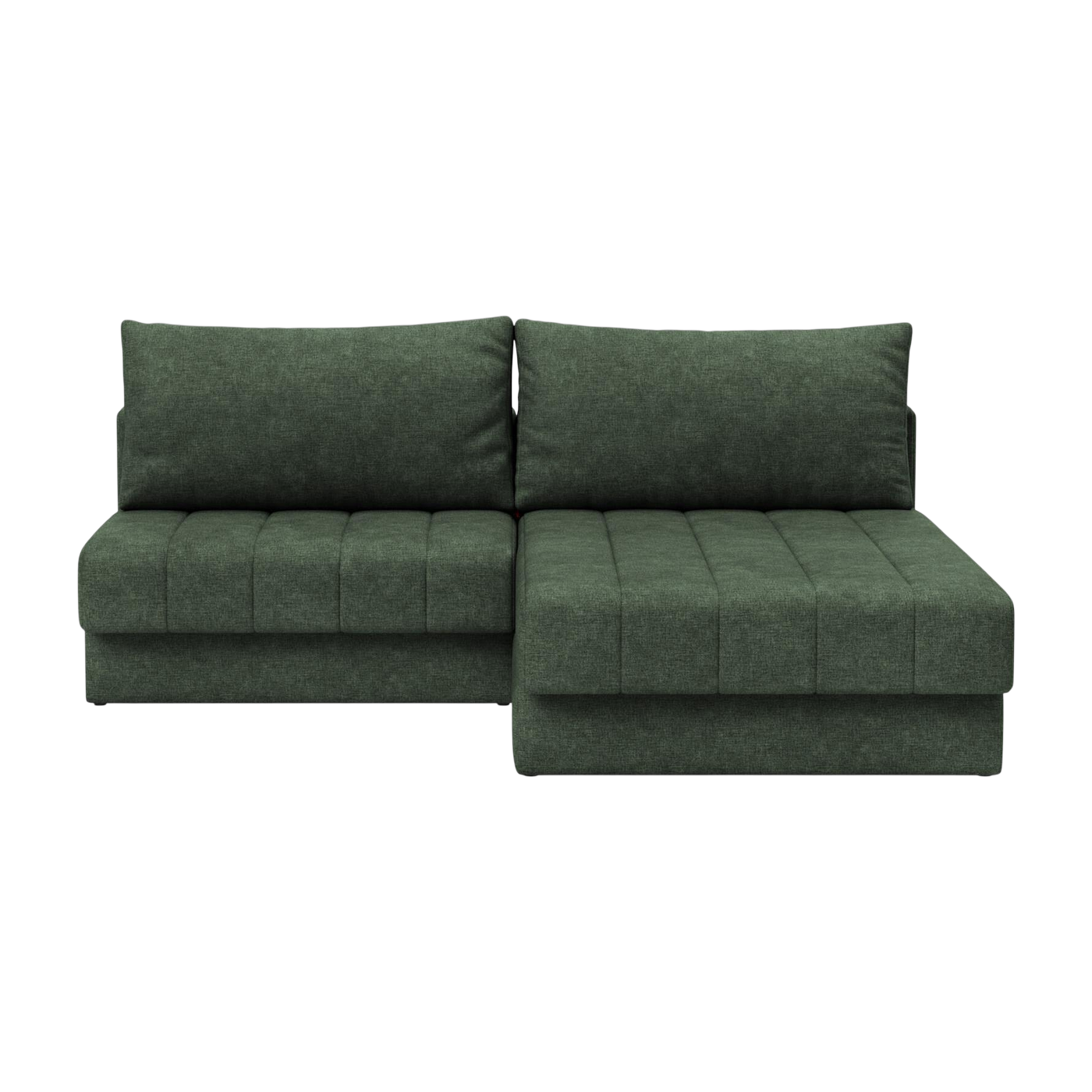 Sofa d' angle umwandelbar Stoff avella pine green 143-200cm Akello -. Innovation Living