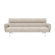 Divano letto con braccioli piedini silver e avella sand 125-200cm Jillis - Innovation Living